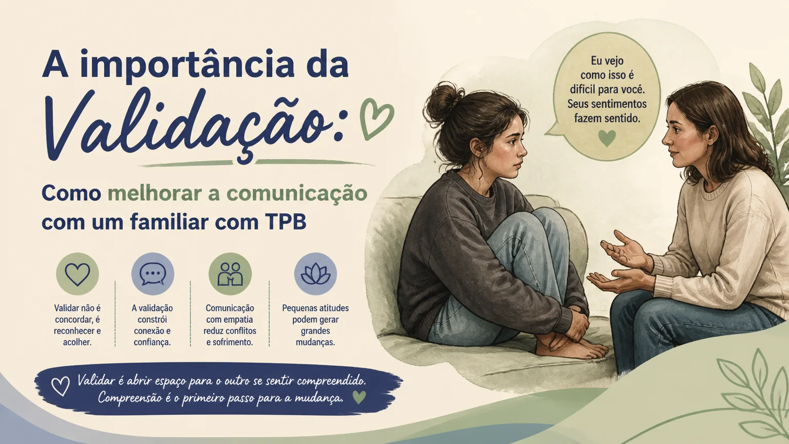 A importância da validação: como melhorar a comunicação com um familiar com tpb - terapia dialetica comportamental