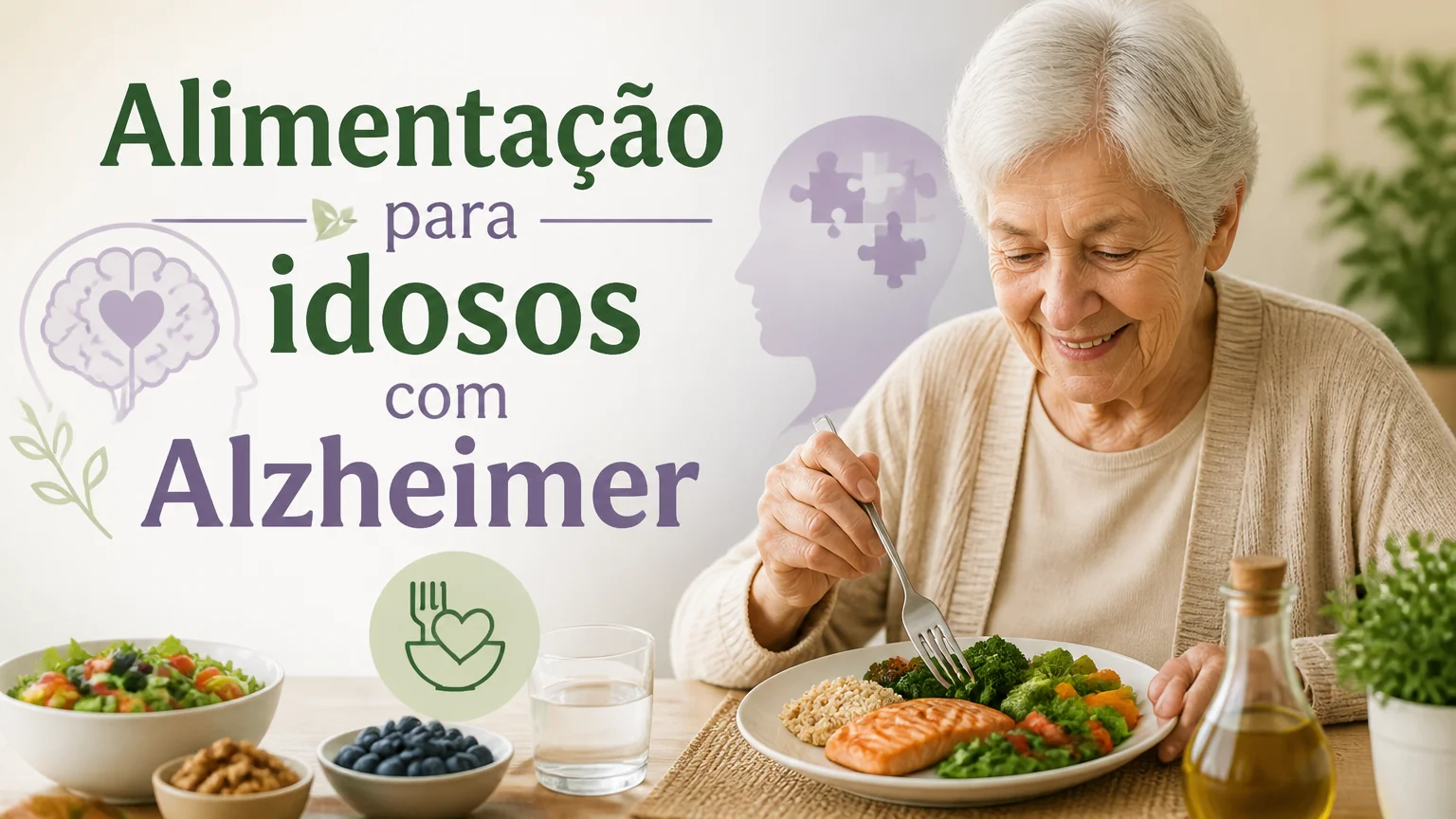 Alimentação para idosos com alzheimer