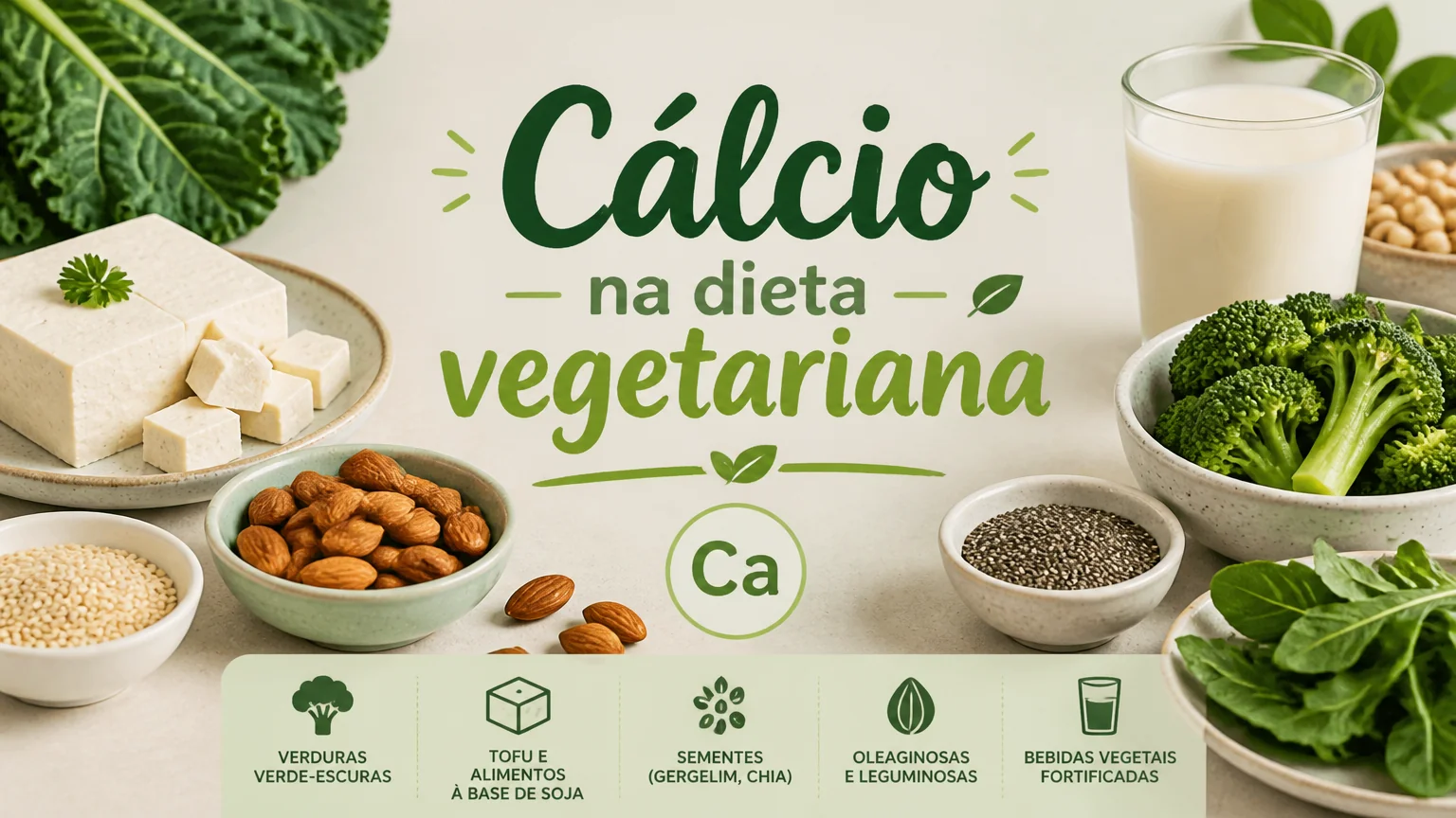 Cálcio na dieta vegetariana - nutricao vegetariana