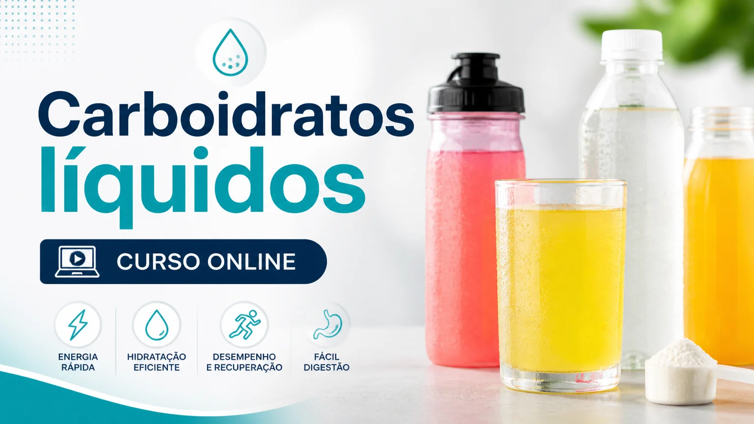 Carboidratos líquidos curso online - nutricao cetogenica