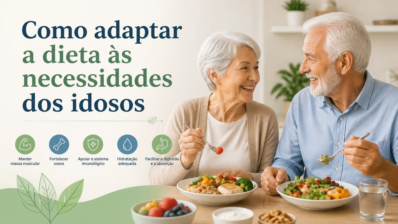 Como adaptar a dieta às necessidades dos idosos - nutricao geriatria