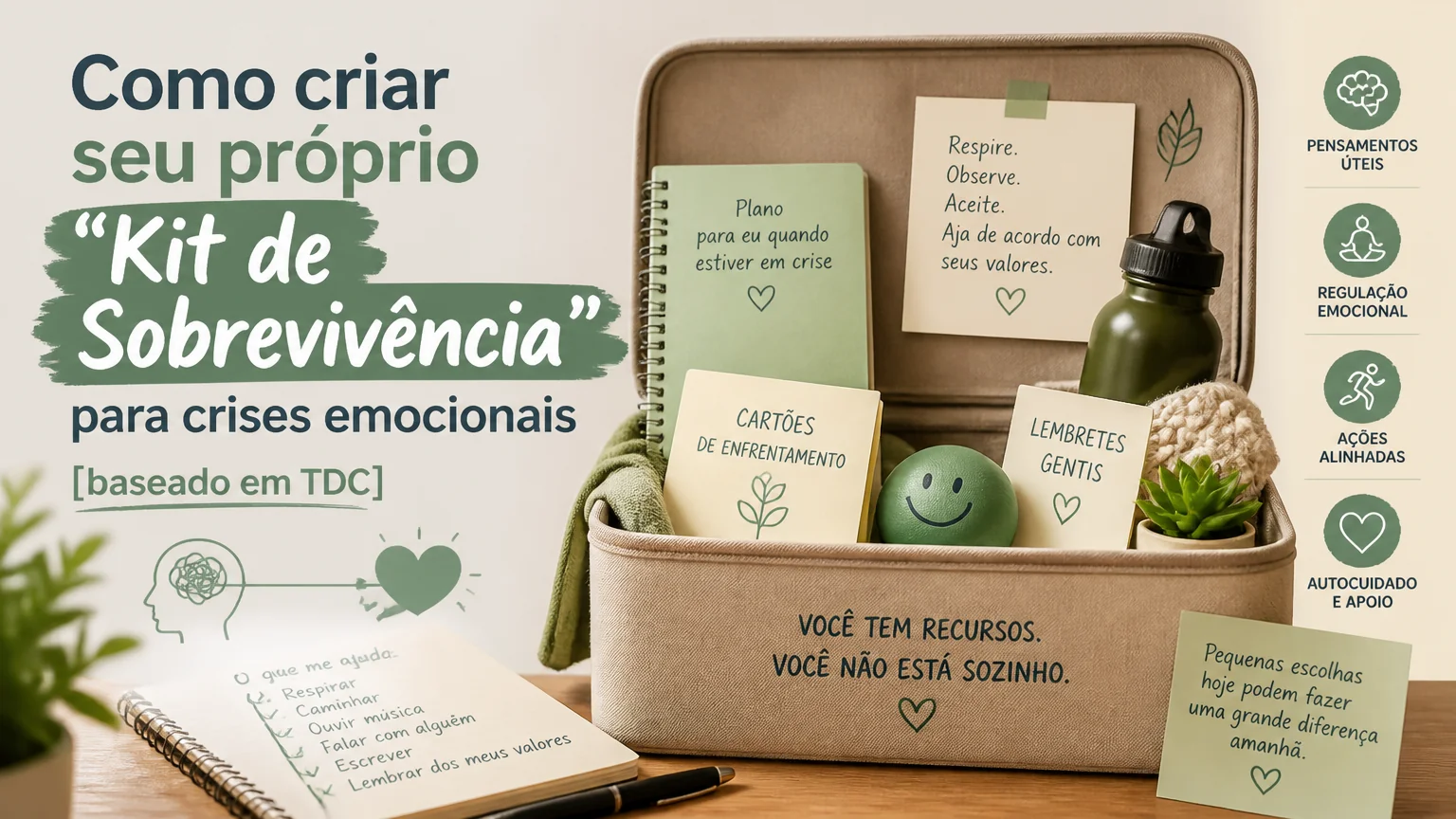 Como criar seu próprio 'kit de sobrevivência' para crises emocionais [baseado em tdc] - terapia dialetica comportamental