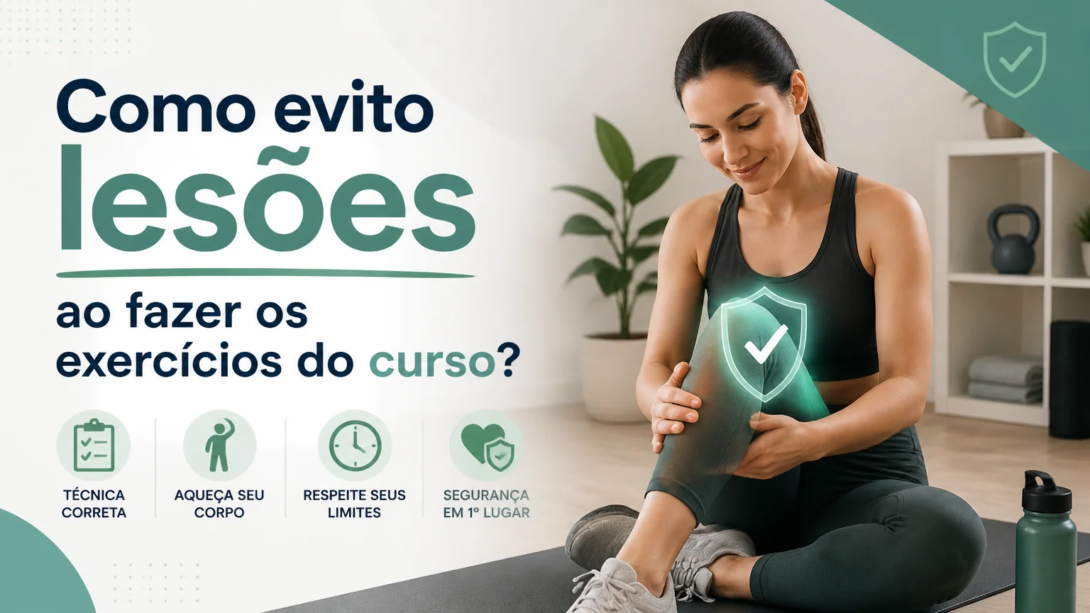Como evito lesões ao fazer os exercícios do curso? - criacao dietas