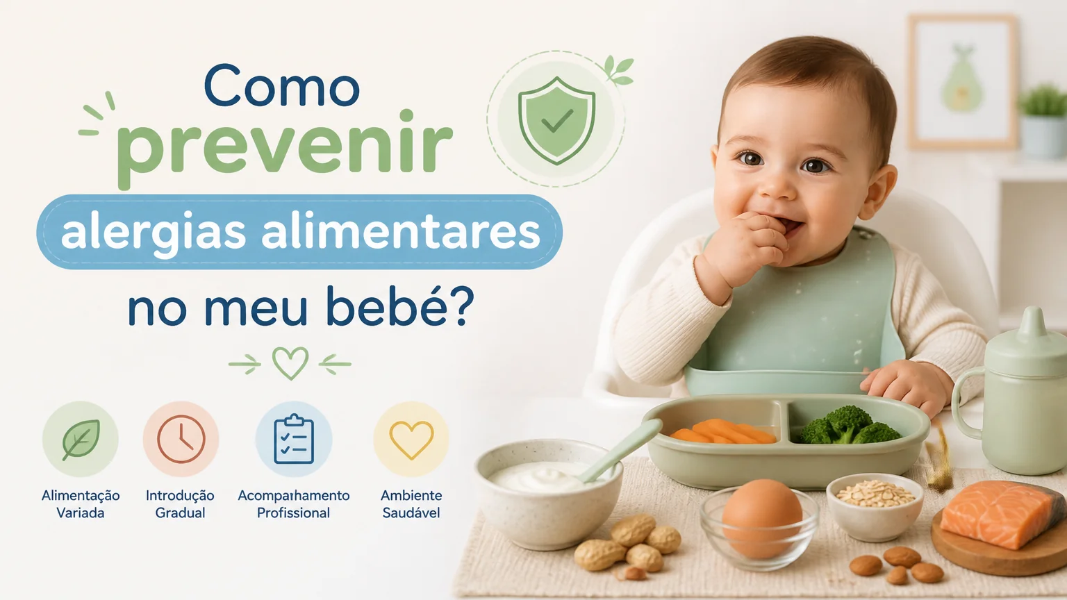 Como prevenir alergias alimentares no meu bebé? - nutricao infantil