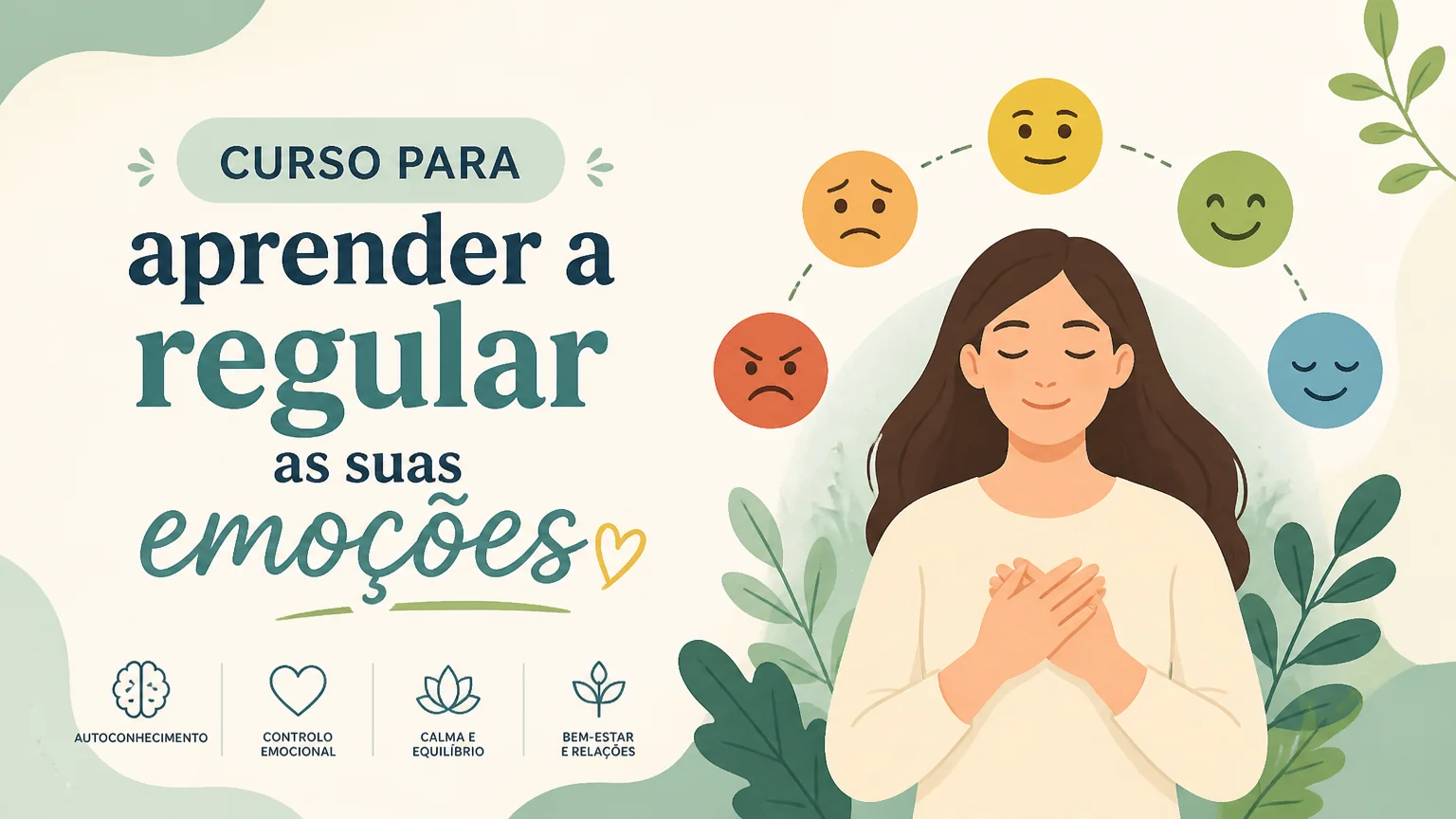 Curso para aprender a regular as suas emoções - tristeza felicidade
