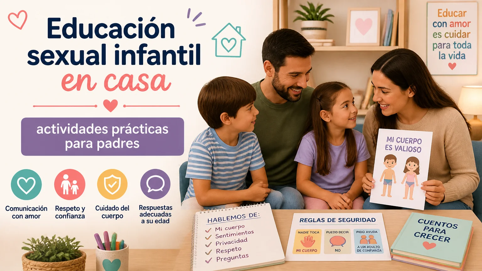 Educação sexual infantil em casa: atividades práticas para pais
