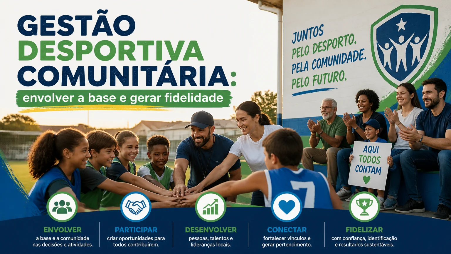 Gestão desportiva comunitária: envolver a base e gerar fidelidade