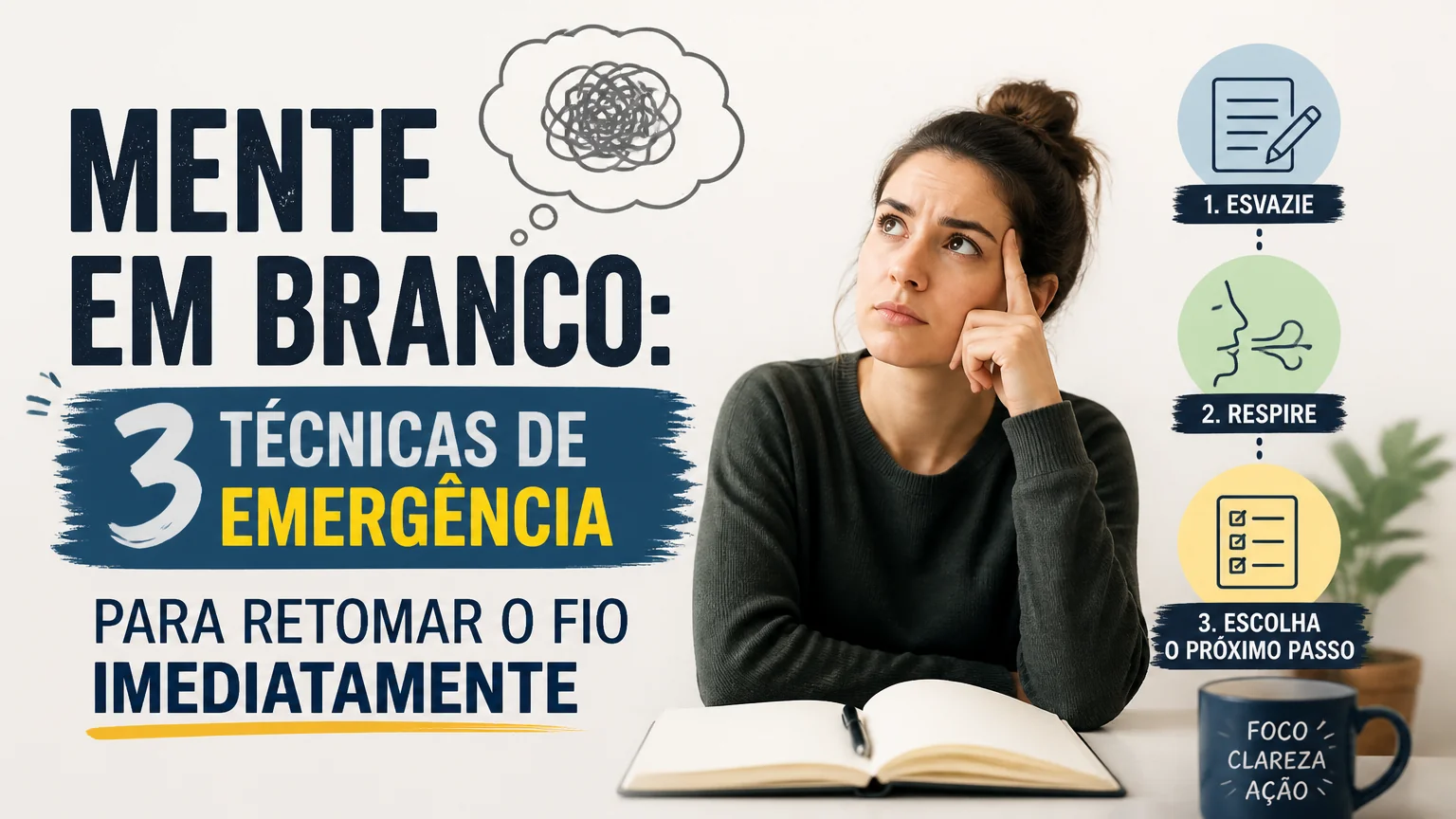 Mente em branco: 3 técnicas de emergência para retomar o fio imediatamente - superar medo cenico