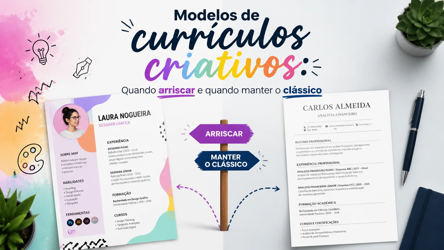 Modelos de currículos criativos: quando arriscar e quando manter o clássico - criacao curriculo