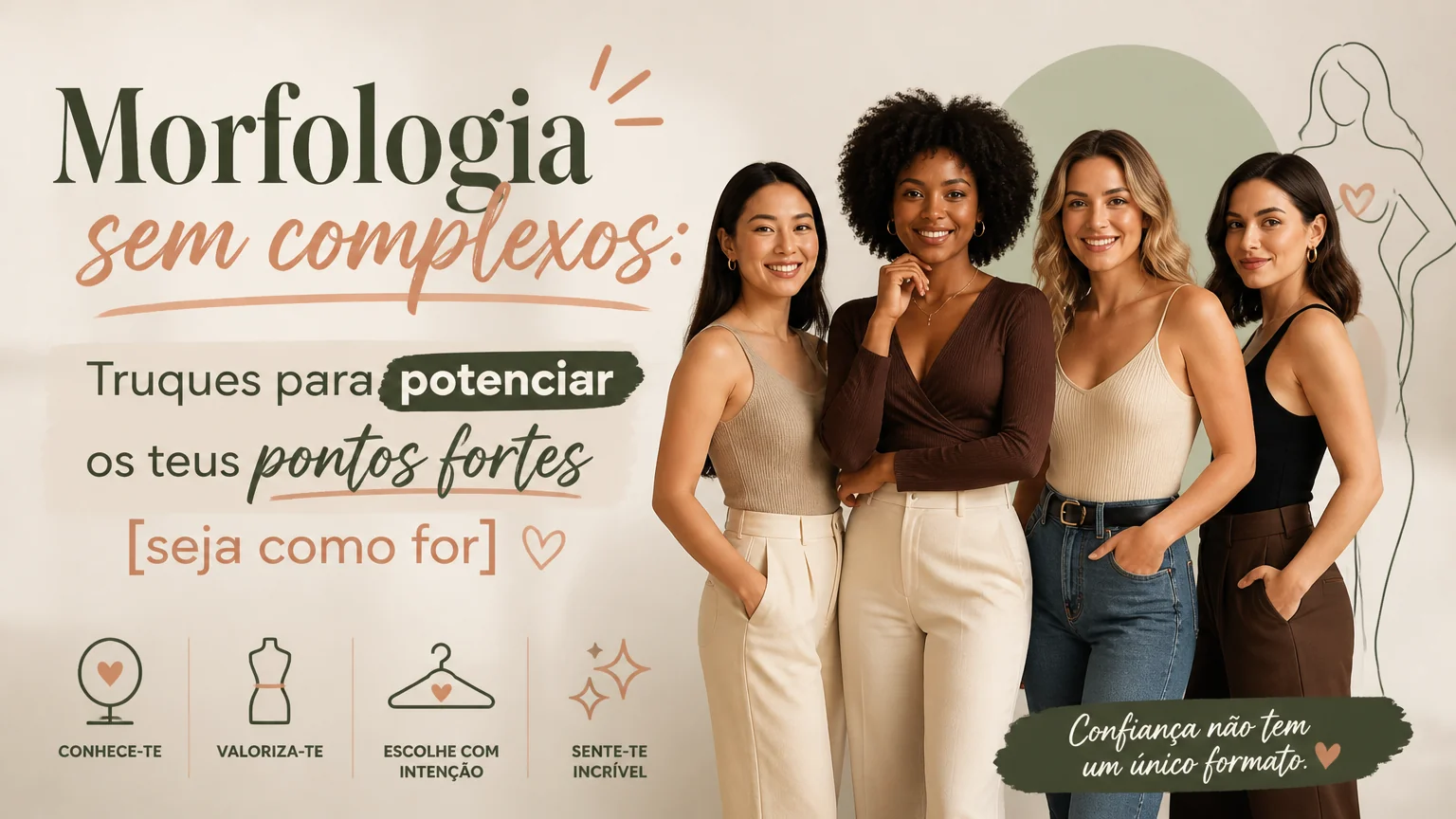 Morfologia sem complexos: truques para potenciar os teus pontos fortes [seja como for]