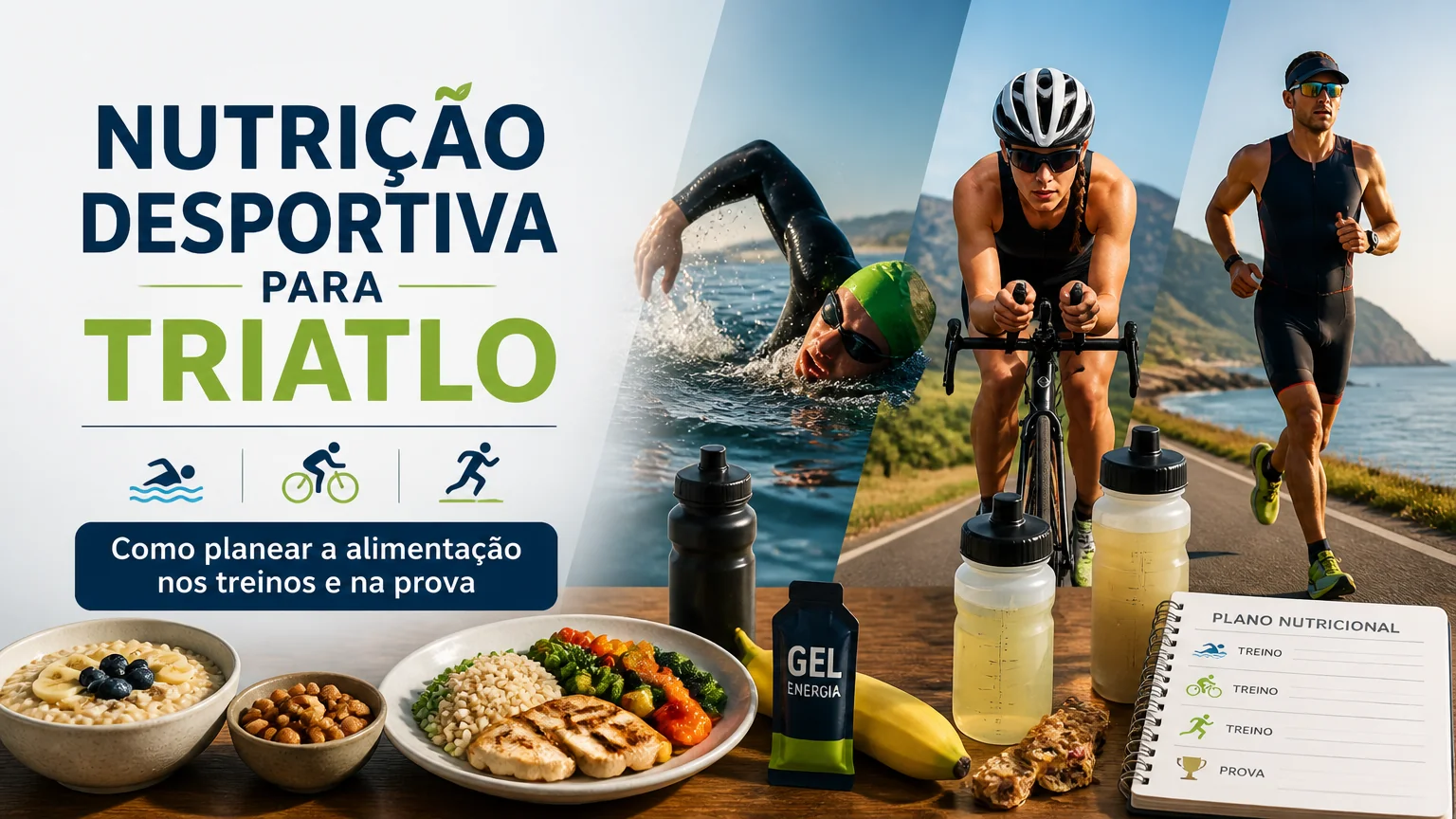 Nutrição desportiva para triatlo como planear a alimentação nos treinos e na prova