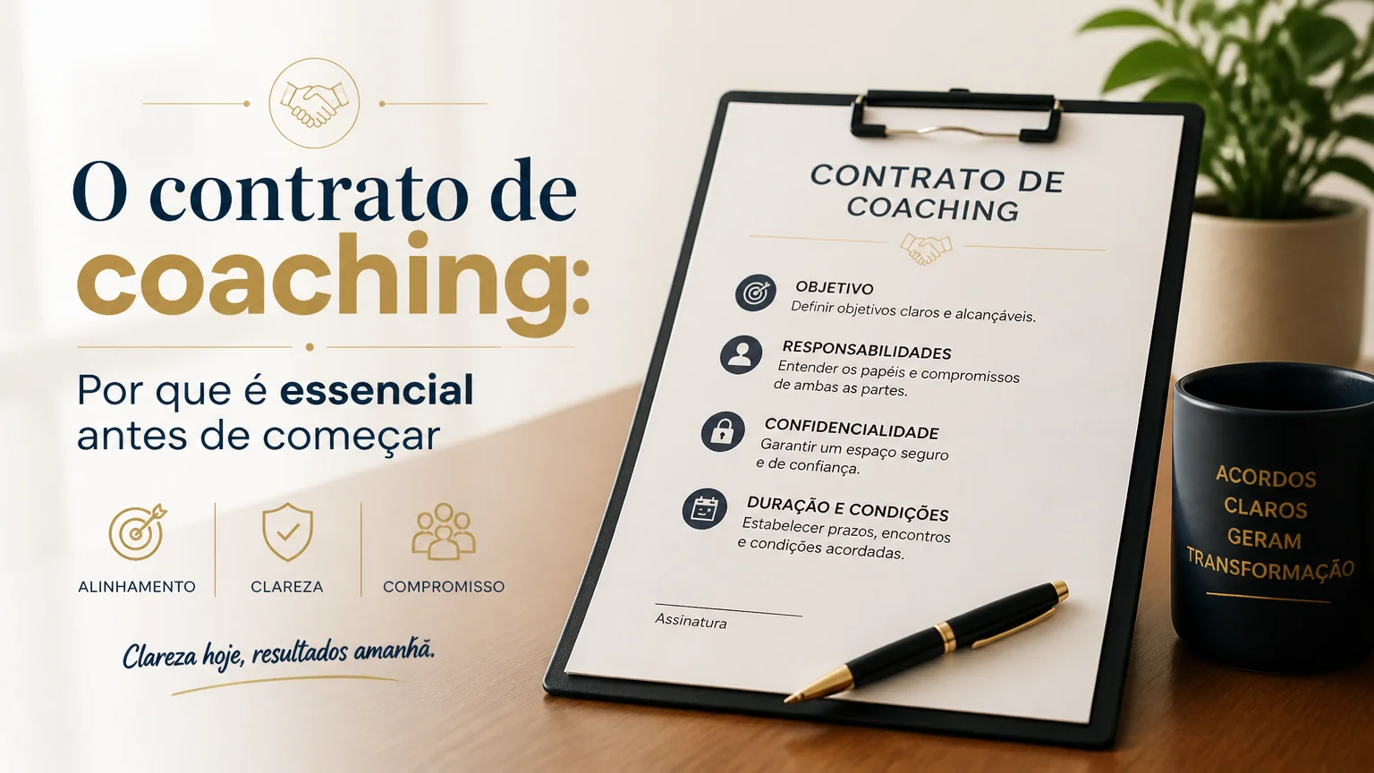 O contrato de coaching: por que é essencial antes de começar - coach profissional