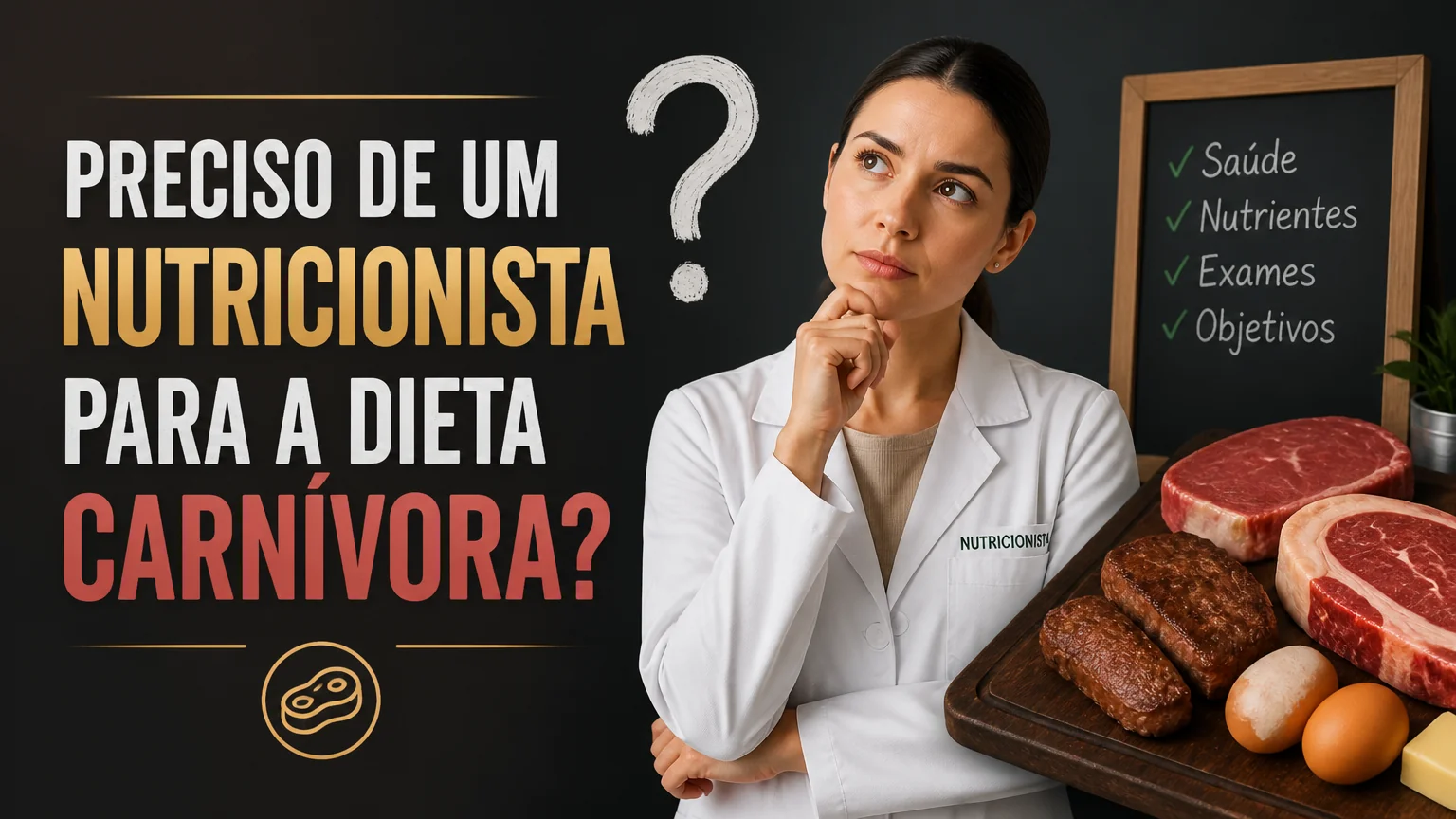 Preciso de um nutricionista para a dieta carnívora? - nutricao carnivora