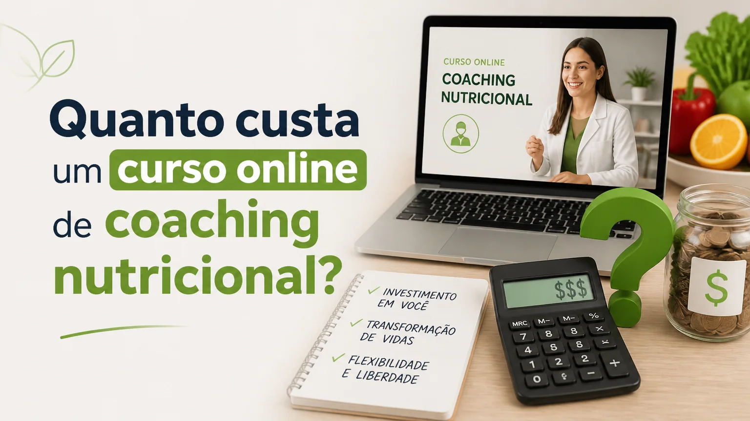 Quanto custa um curso online de coaching nutricional? - coaching nutricional