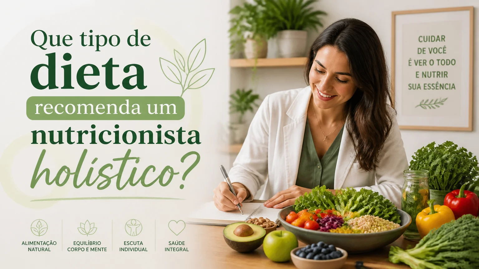 Que tipo de dieta recomenda um nutricionista holístico? - nutricao holistica