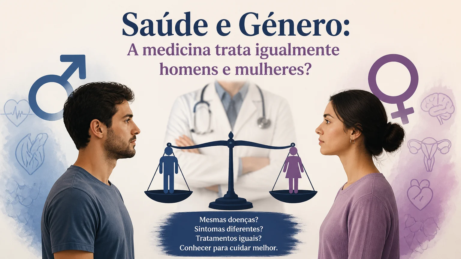 Saúde e género: a medicina trata igualmente homens e mulheres? - igualdade genero