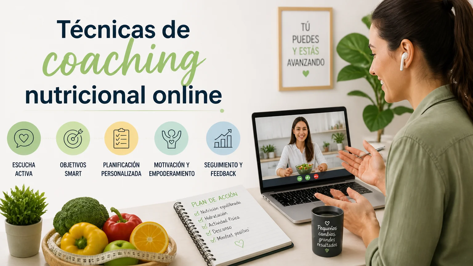 Técnicas de coaching nutricional online